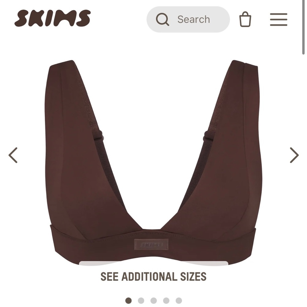 Skims Plunge Bikini Top